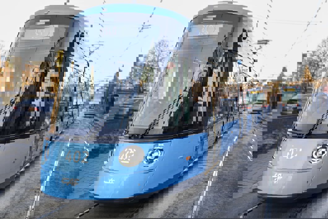 NYE LINJER: I dag starter de nye trikkene å prøvekjøre på linje 17 og 18. Bildet er fra januar i år da trikken startet prøvekjøringen på linje 13.