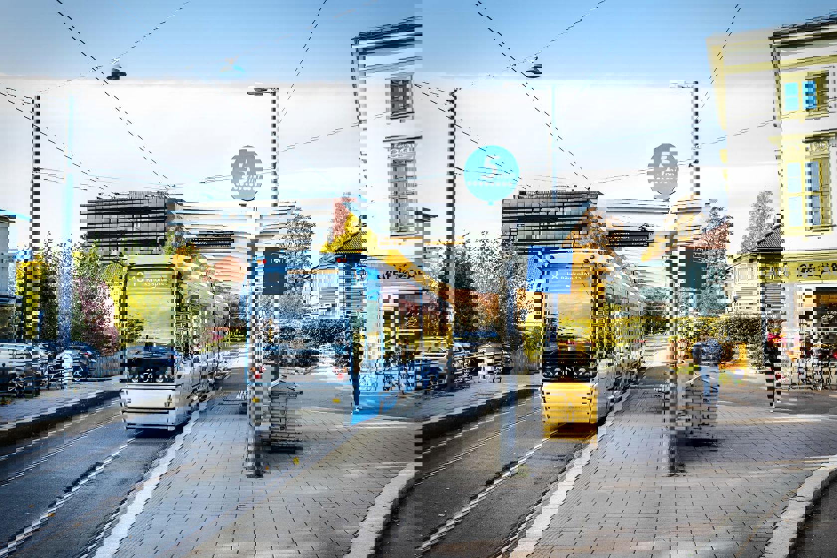 Noe av Sporveiens arbeid vil foregå på og ved John Colletts plass (foto: Sporveien).