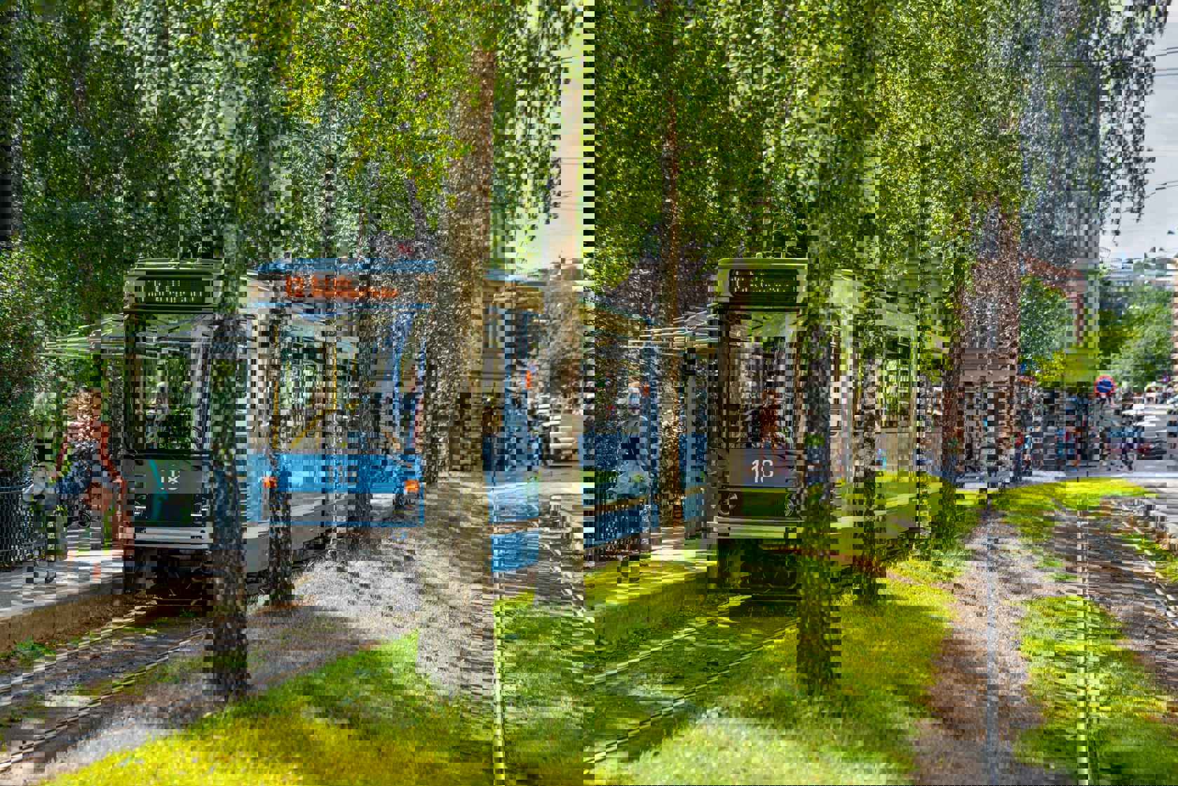 Redusert vanning av grøntanlegg sparer 200 tusen liter vann i uken. Foto: Sporveien/Stian Olsson