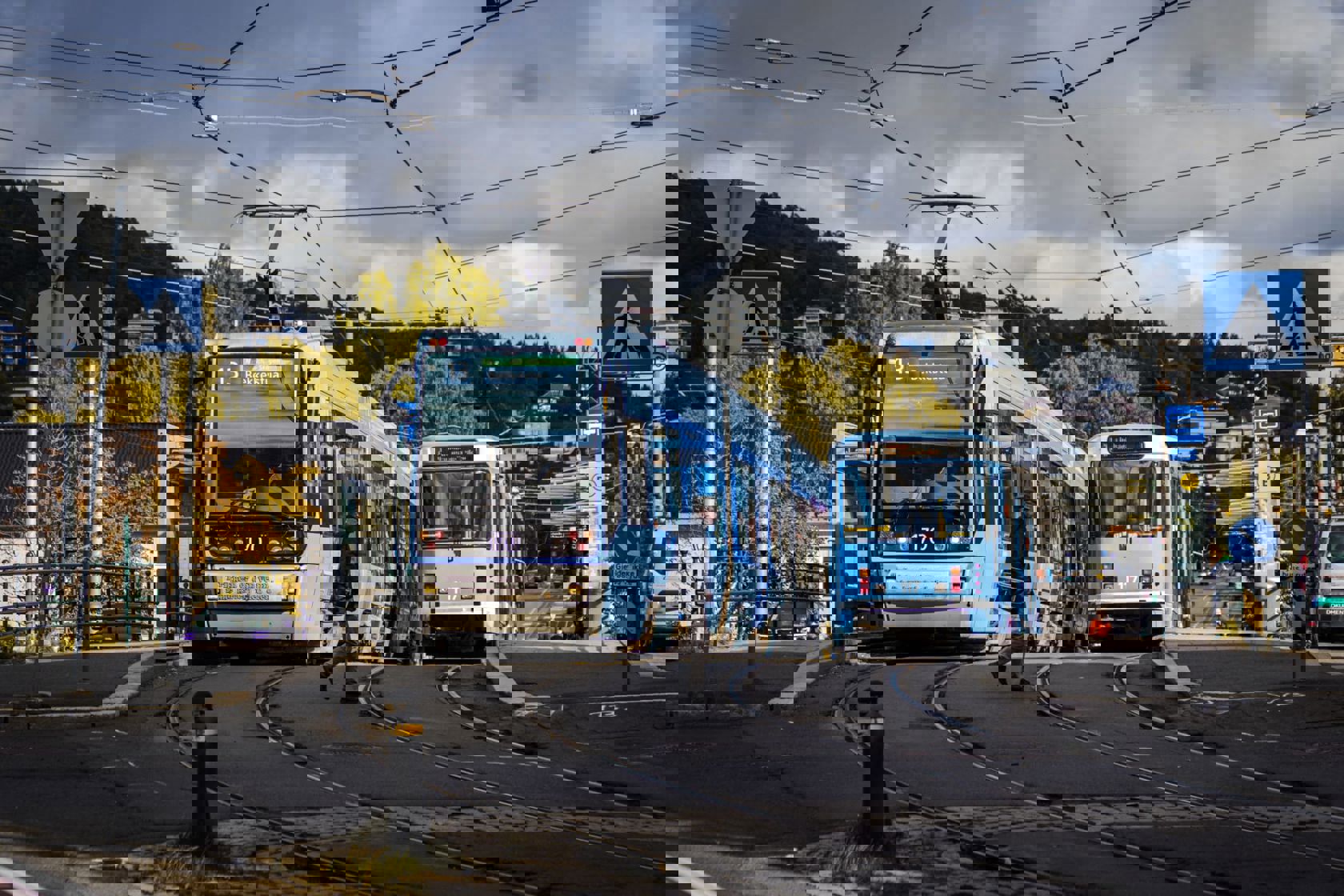 Sporveien anbefaler å la bilen stå når anleggsarbeid starter i Storokrysset førstkommende mandag 19. september. Foto: Sporveien