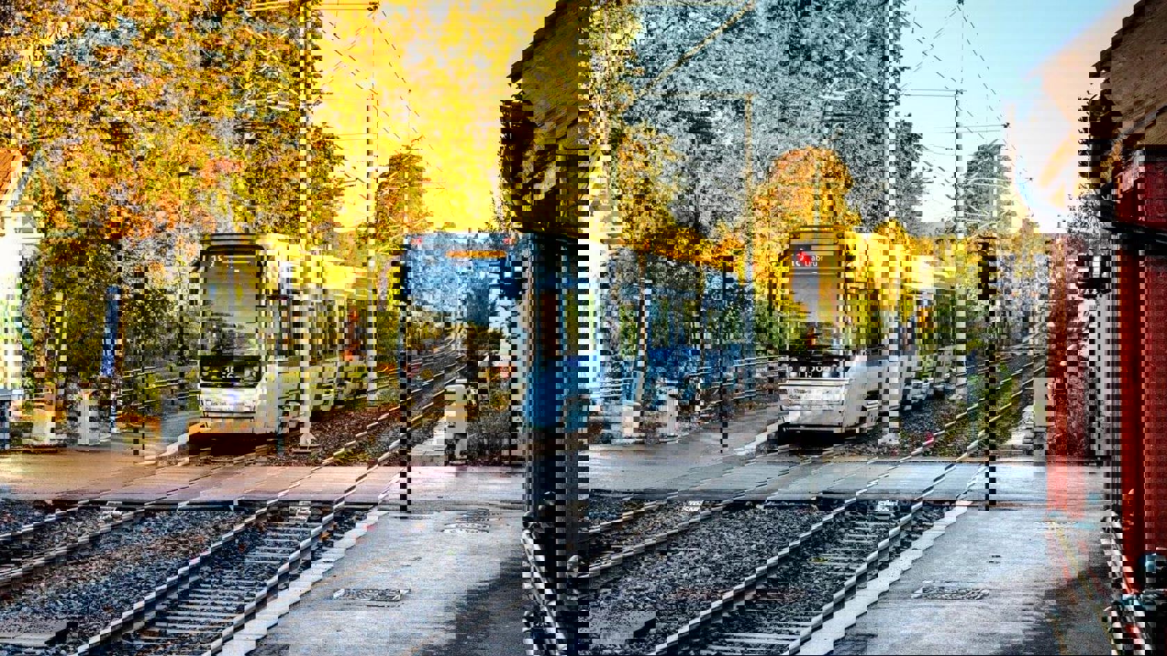 Ilustrasjonsfoto, Bråten trikkeholdeplass. Foto: Sporveien/Katrine Holland