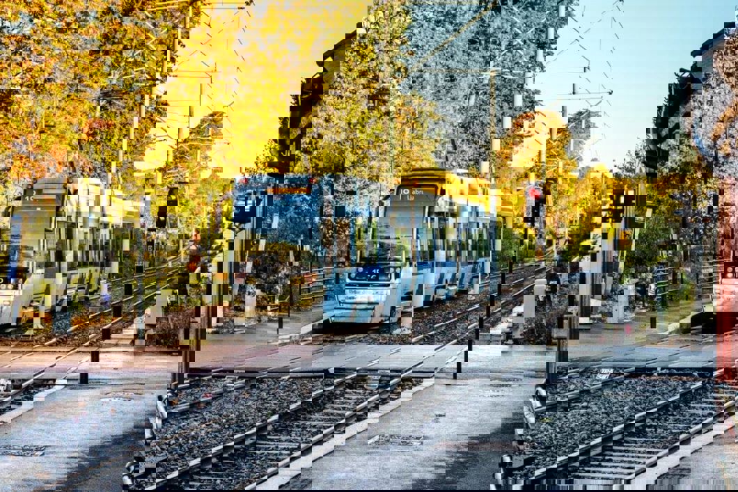 Ilustrasjonsfoto, Bråten trikkeholdeplass. Foto: Sporveien/Katrine Holland