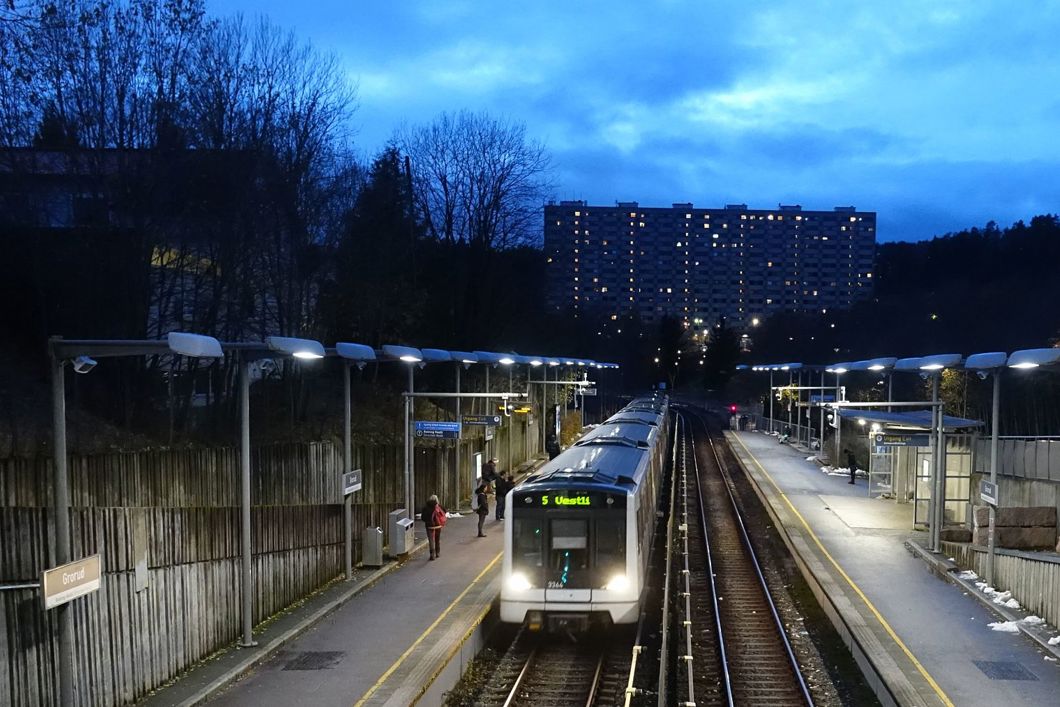 I sommer skal Sporveien utføre omfattende oppgraderinger på Grorudbanen. Foto: Sporveien